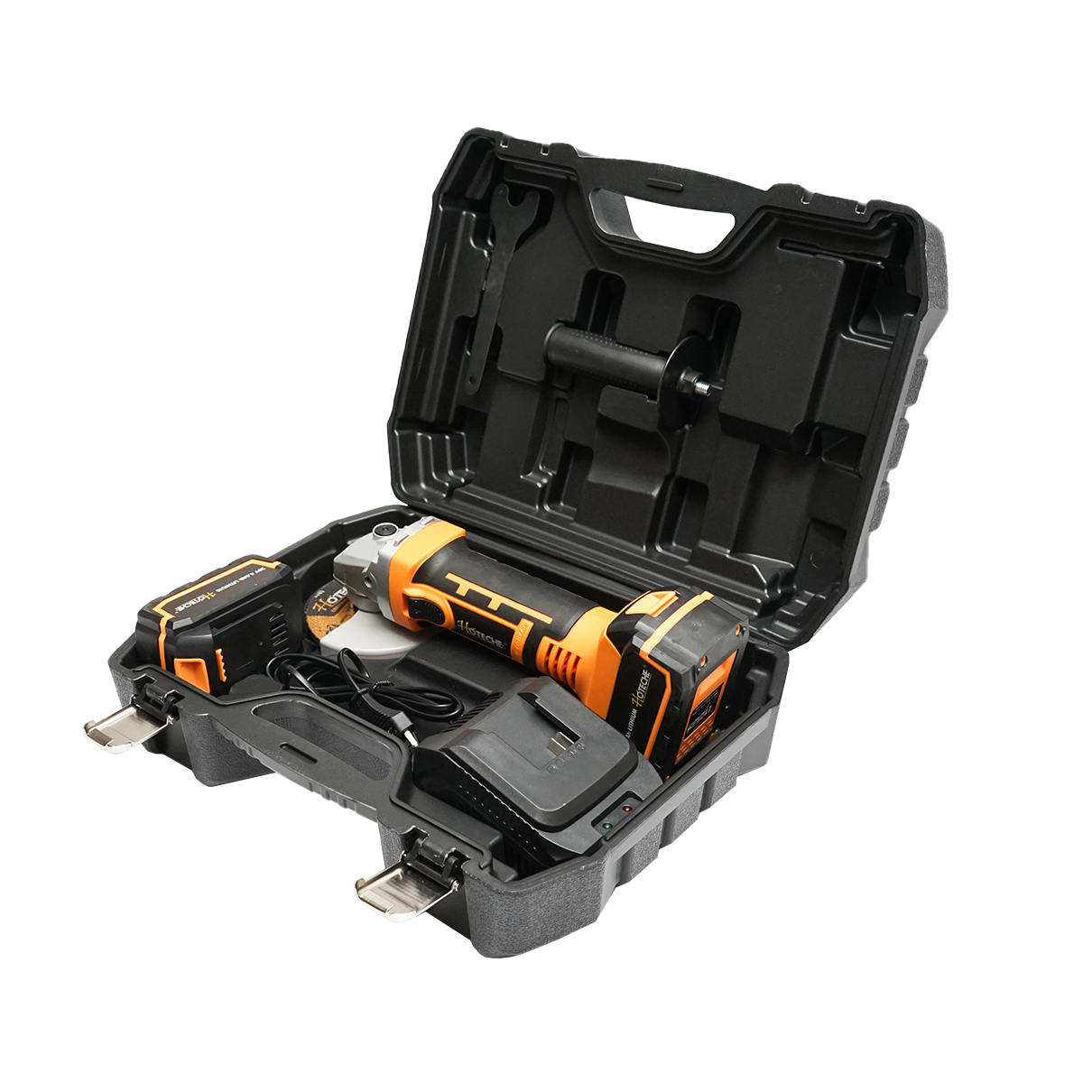 Polizor unghiular 550W, cu acumulator 21V./4Ah. 3 trepte de viteza 4500/5500/7000rot/min. diametru disc 115mm - imagine 5