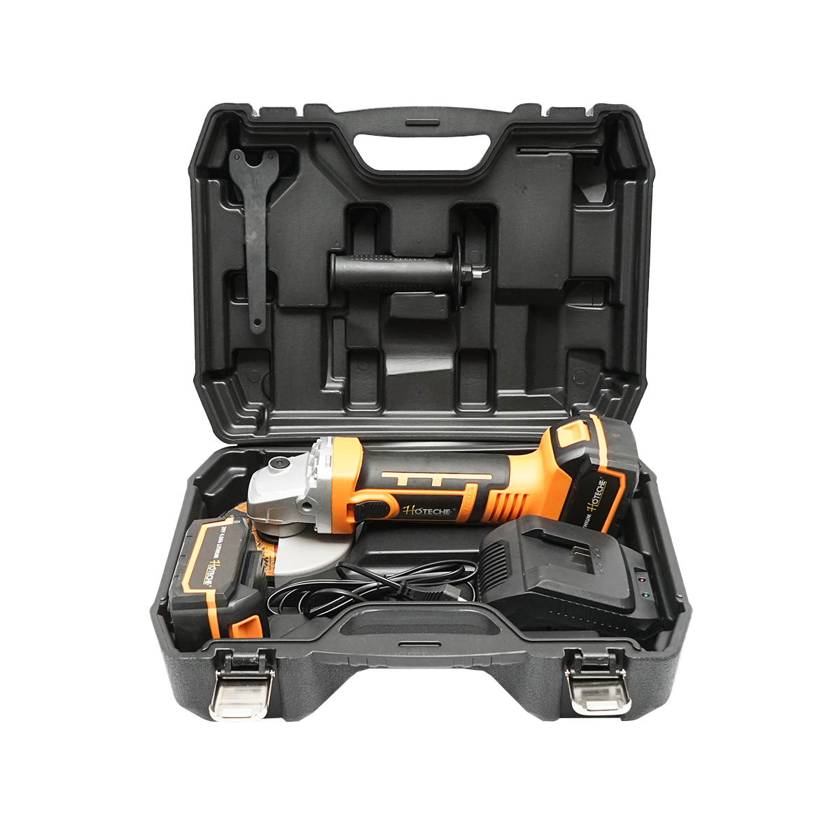 Polizor unghiular 550W, cu acumulator 21V./4Ah. 3 trepte de viteza 4500/5500/7000rot/min. diametru disc 115mm - imagine 4