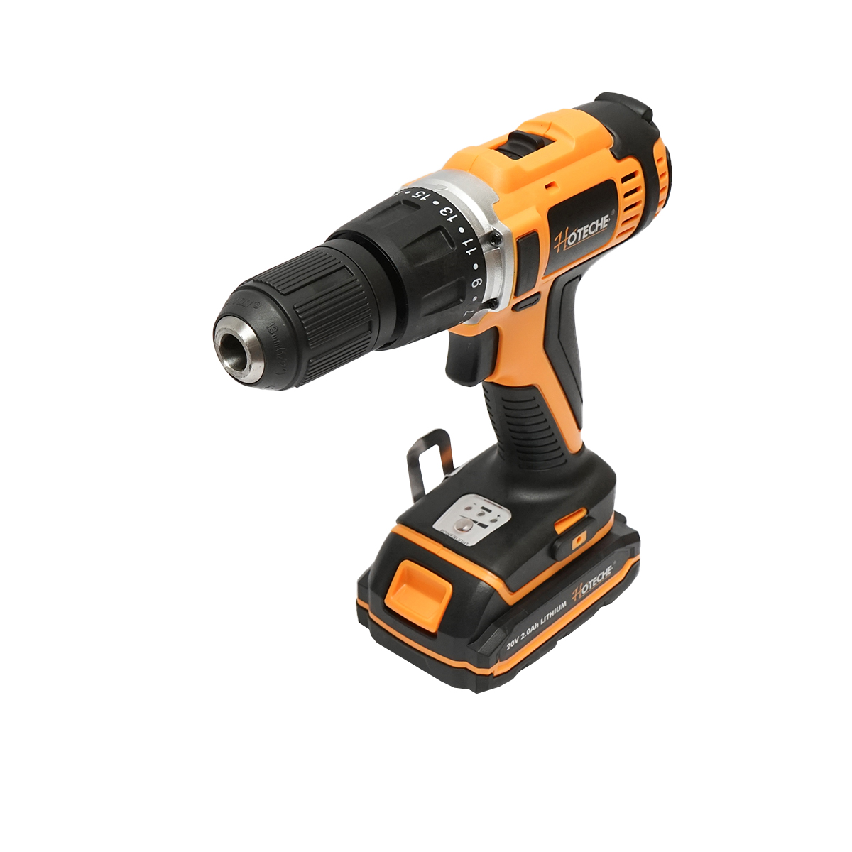 Masina de insurubat cu mandrina fi 13mm baterie 2x20V 2.0Ah, 1400rpm Hoteche - imagine 9