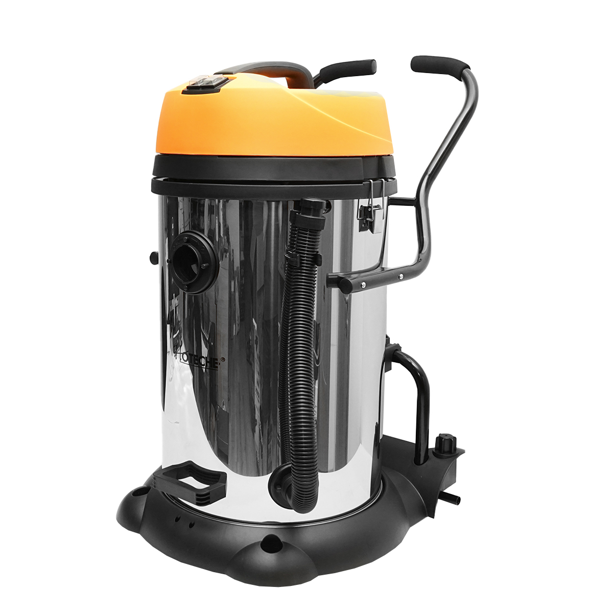 Aspirator profesional industrial umed/uscat volum 75L tensiune alimentare 220V, putere 2x1200W corp din inox Hoteche - imagine 9