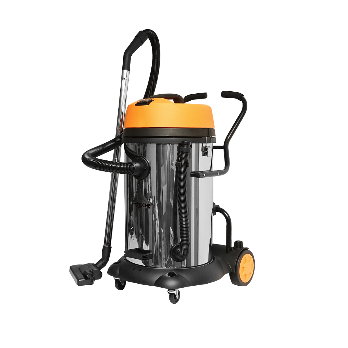 Aspirator profesional industrial umed/uscat volum 75L tensiune alimentare 220V, putere 2x1200W corp din inox Hoteche - imagine 3