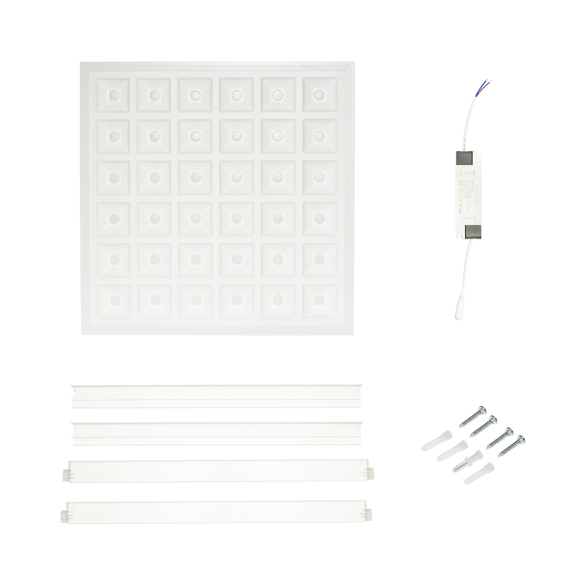 Panou LED slim 48W, 220V, 6500K, IP20, 600x600x7mm aplicata sau tavan casetat Breckner Germany