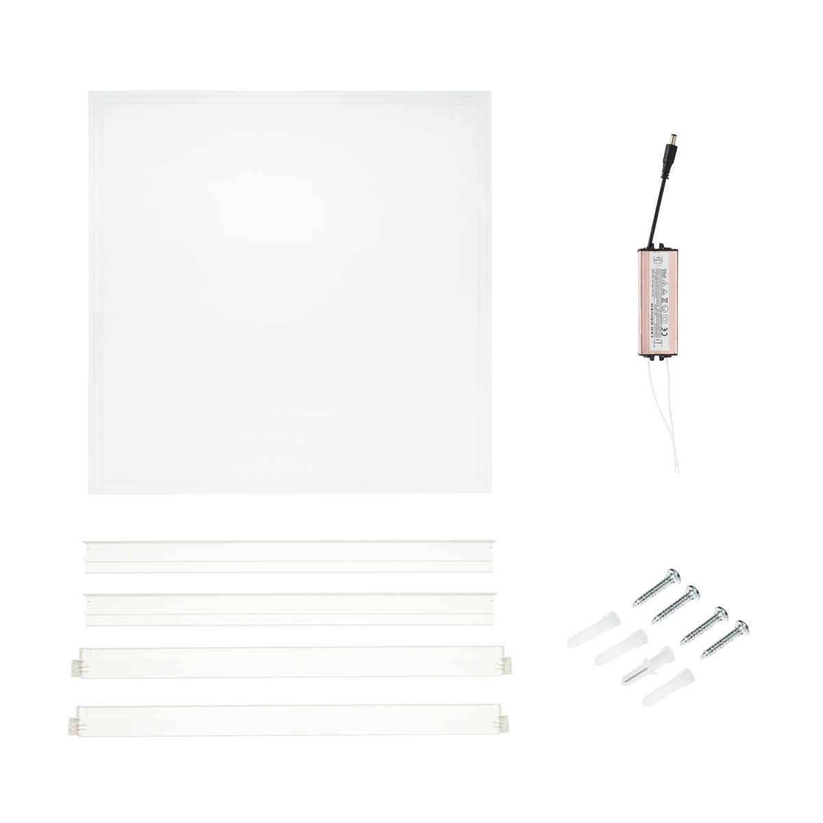 Panou LED cu rama 220V/40W 3200lm/6400K 600x600mm cu driver 600mA Breckner Germany