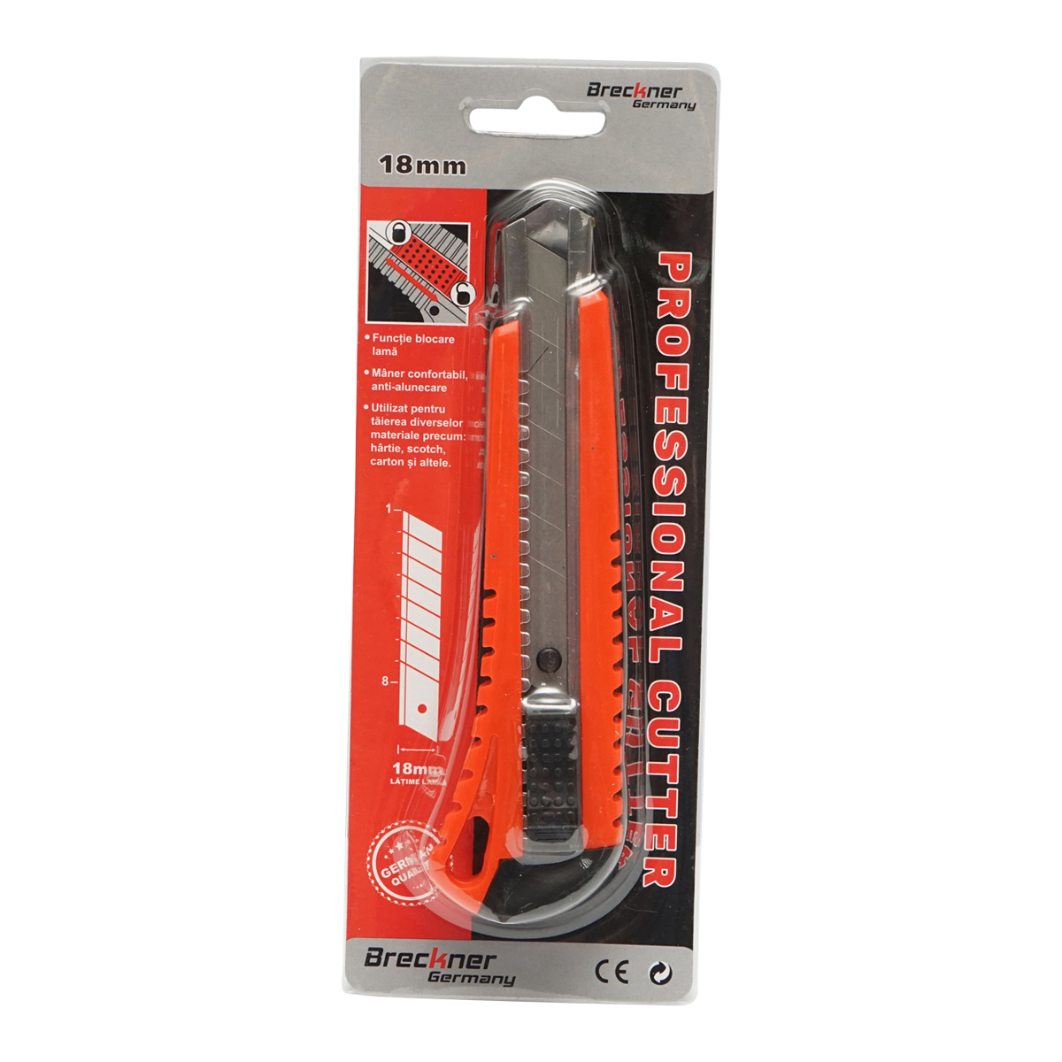Cutit cutter cu maner anti-alunecare si functie blocare 165mm Breckner Germany - imagine 4