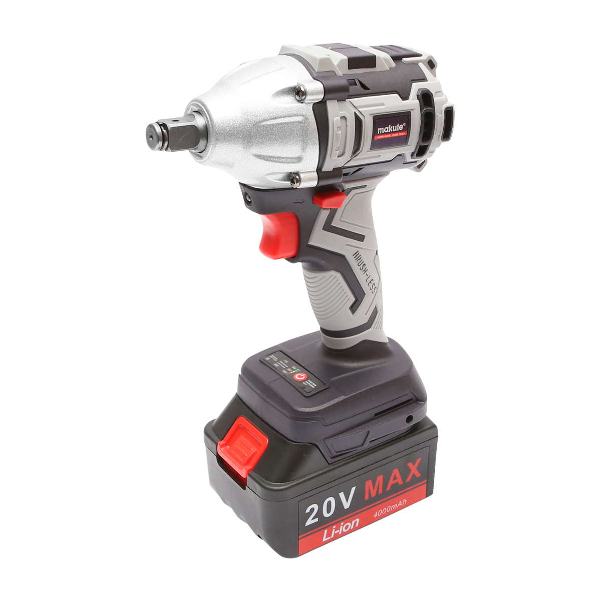 Masina de insurubat cu impact 320Nm, acumulator 20V/4000mAh si incarcator 220V/50-60Hz, ax 12.7mm, 2200rot/min IP20 Makute - imagine 3