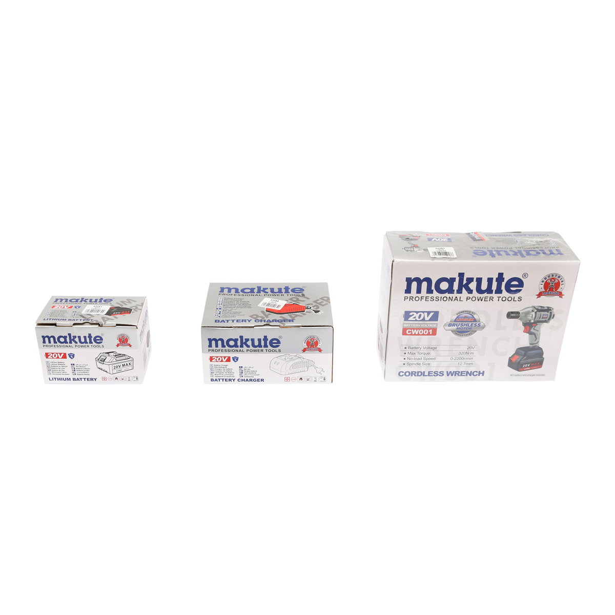 Masina de insurubat cu impact 320Nm, acumulator 20V/4000mAh si incarcator 220V/50-60Hz, ax 12.7mm, 2200rot/min IP20 Makute - imagine 14