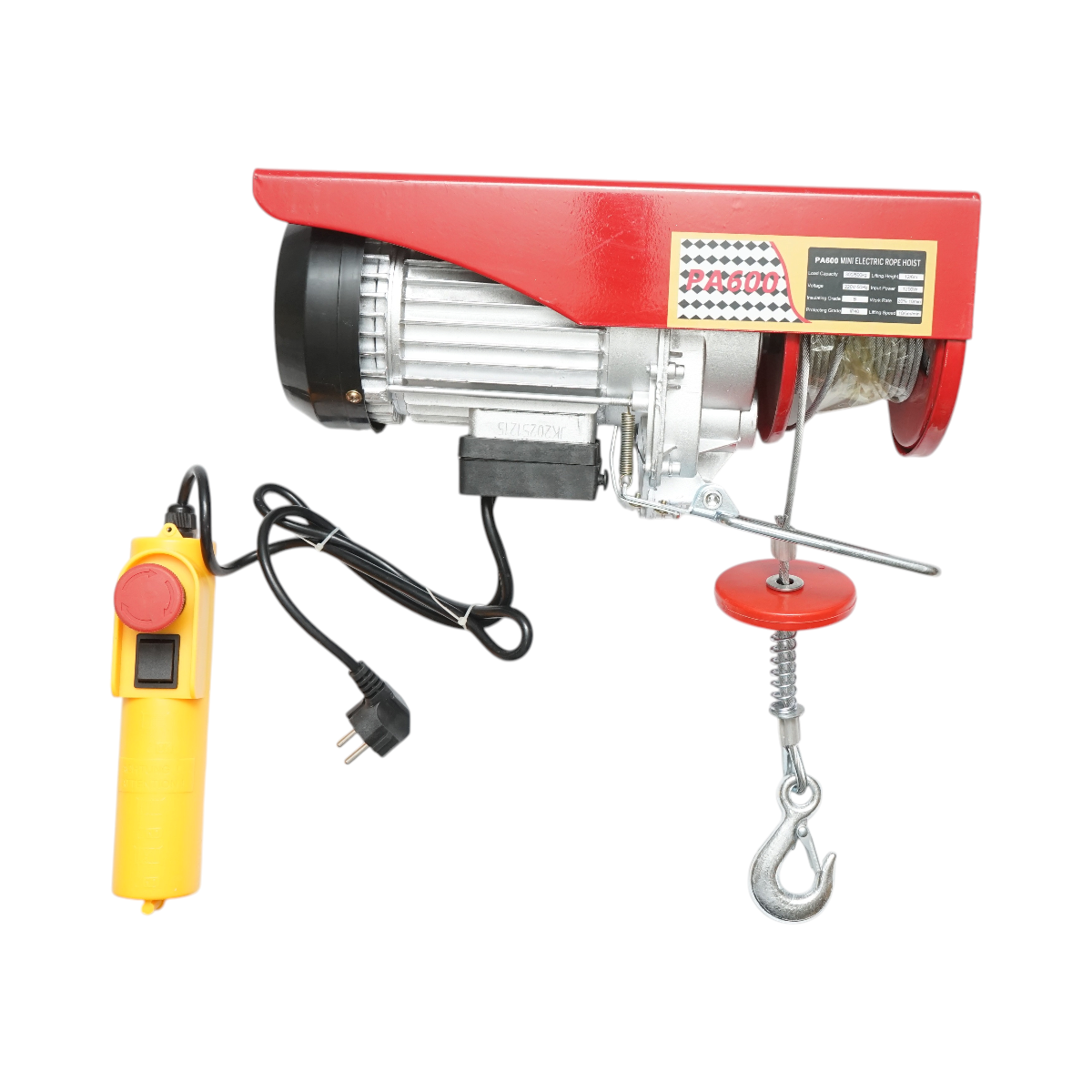 Palan electric macara 220V, 1200W, sarcina maxima 300/600kg, viteza ridicare 5-10m/min, inaltime ridicare 6-12m IP40 Breckner Germany