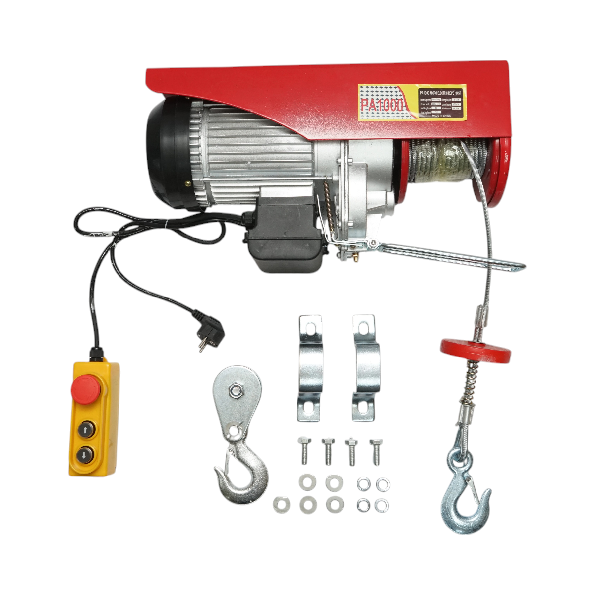 Palan electric macara 220V, 1600W, sarcina maxima 500/1000kg, viteza ridicare 4-8m/min, inaltime ridicare 6-12m IP40 Breckner Germany - imagine 3