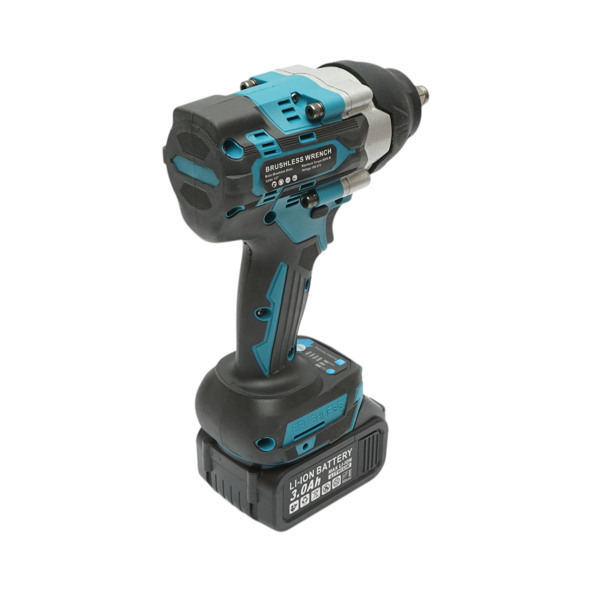 Masina de insurubat cu impact 1/2 inch, 2 acumulatori 21V, 3Ah Li-ion, LED, cuplu 800Nm, motor fara perii (brushless) Breckner Germany - imagine 8