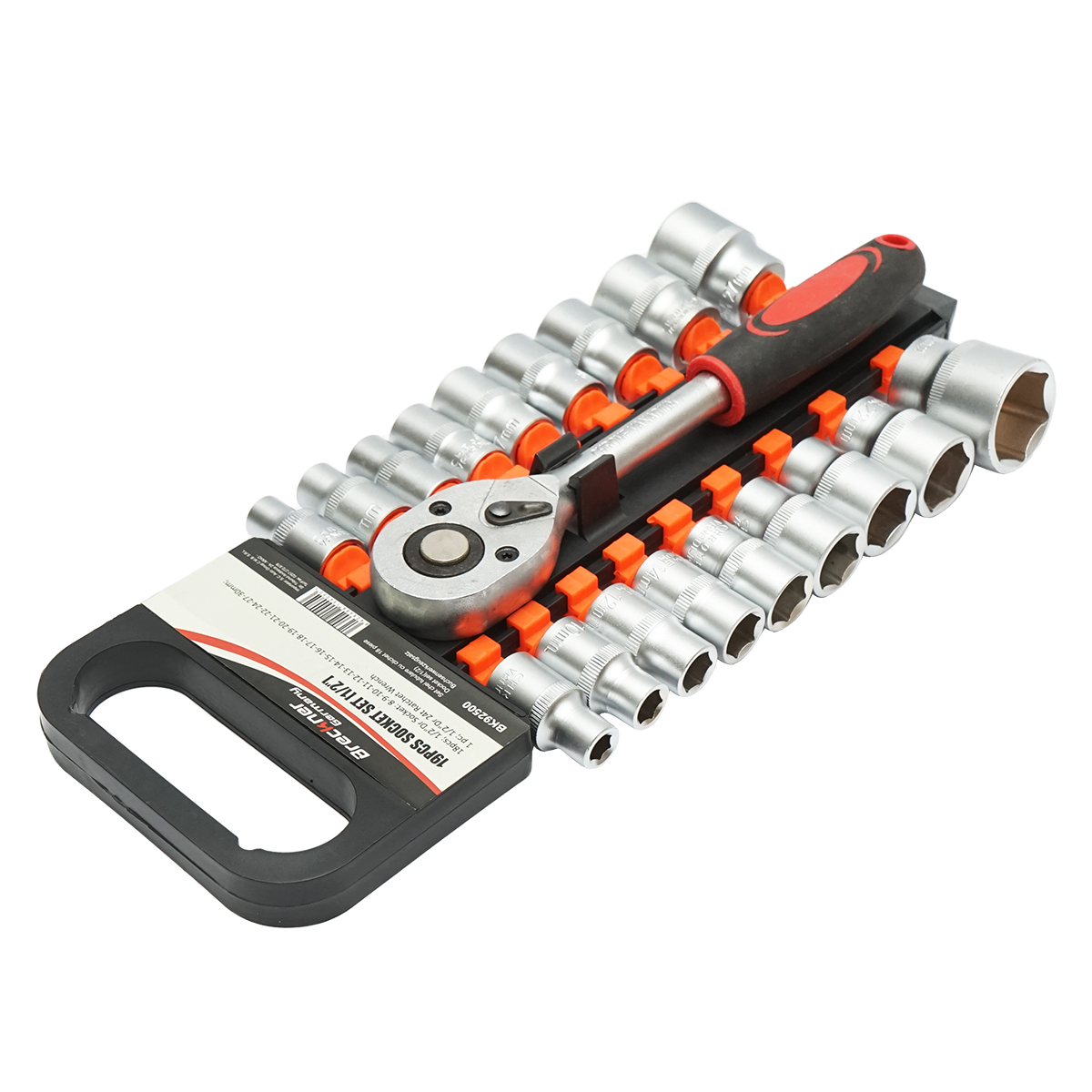 Set chei tubulare 8-30mm, antrenor cu clichet 1/2 inch 19 piese Breckner Germany - imagine 2