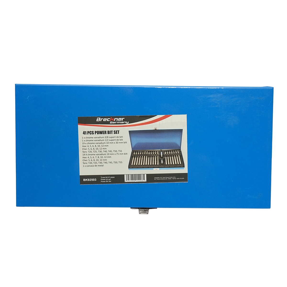Trusa imbus, biti torx, hex si spline 41 piese Breckner Germany - imagine 2