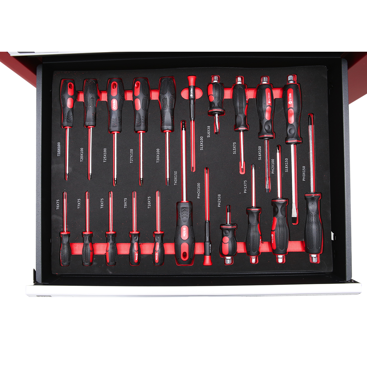 Dulap carucior metalic cu scule 7 sertare 245 piese Breckner Germany - imagine 5