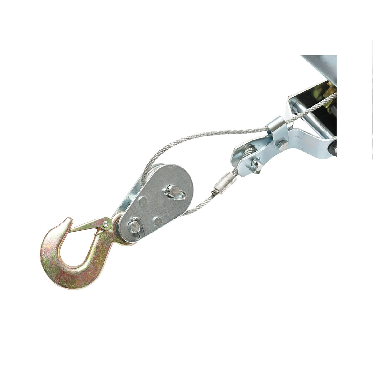 Troliu manual 2000Kg cu cablu de otel fi 4mm lungime 900mm - imagine 5