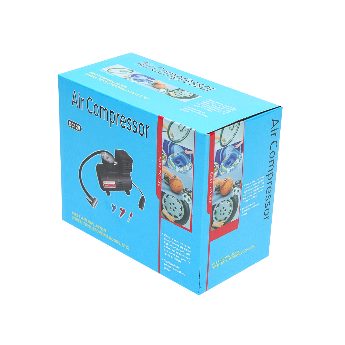 Compresor auto 12V/10A, alimentare la priza bricheta auto, presiune maxima 18 Bar Breckner Germany - imagine 6
