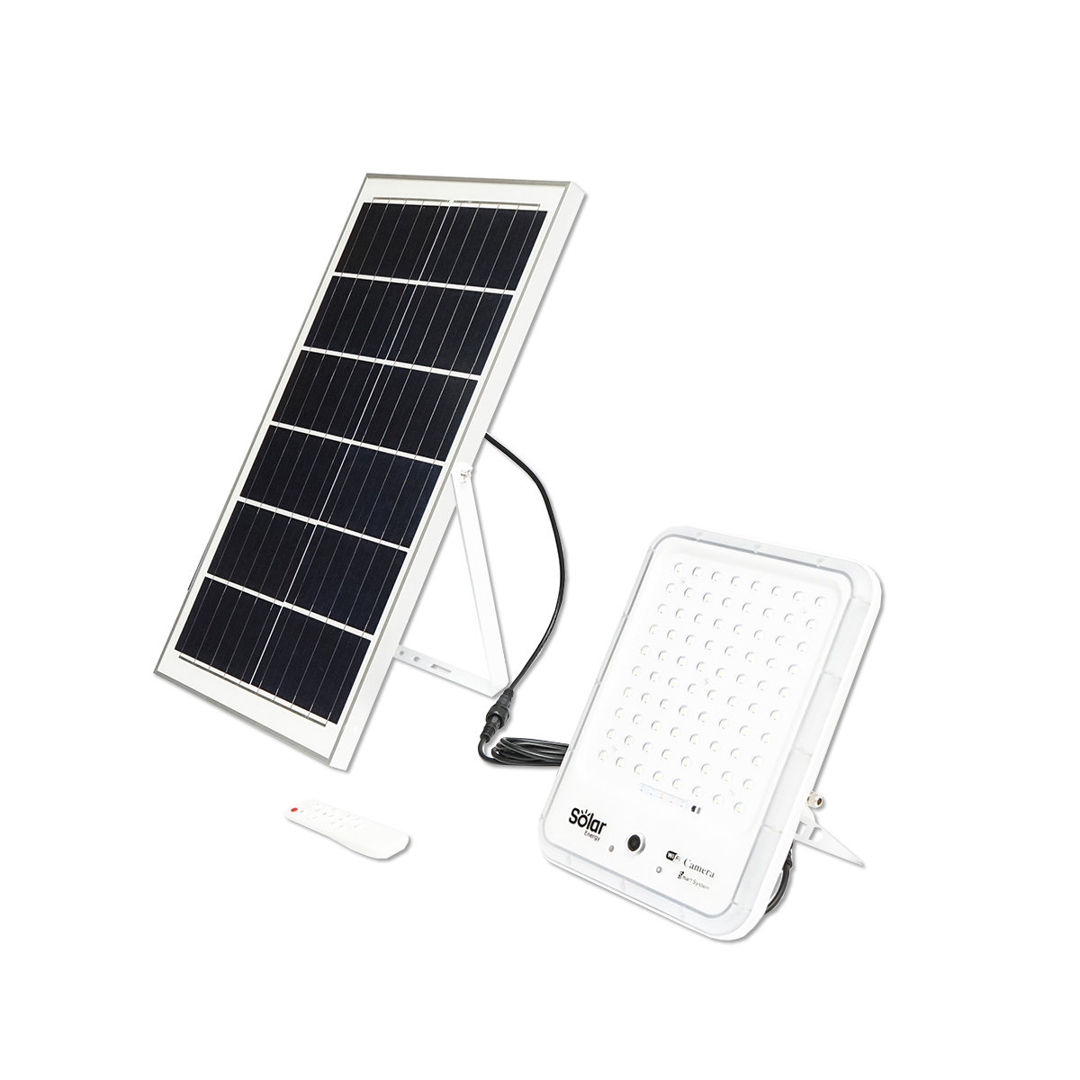 Lampa LED 20W cu camera CCTV 2 MP wifi si panou solar 35W, baterie 3,2V/30Ah - imagine 2