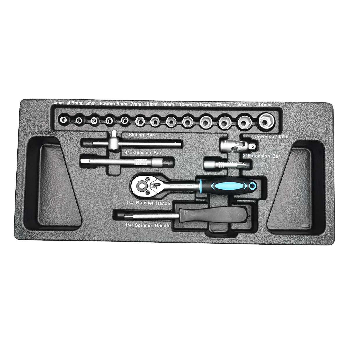 Dulap carucior pentru scule metalic cu 7 sertare echipat cu 496 piese - imagine 10