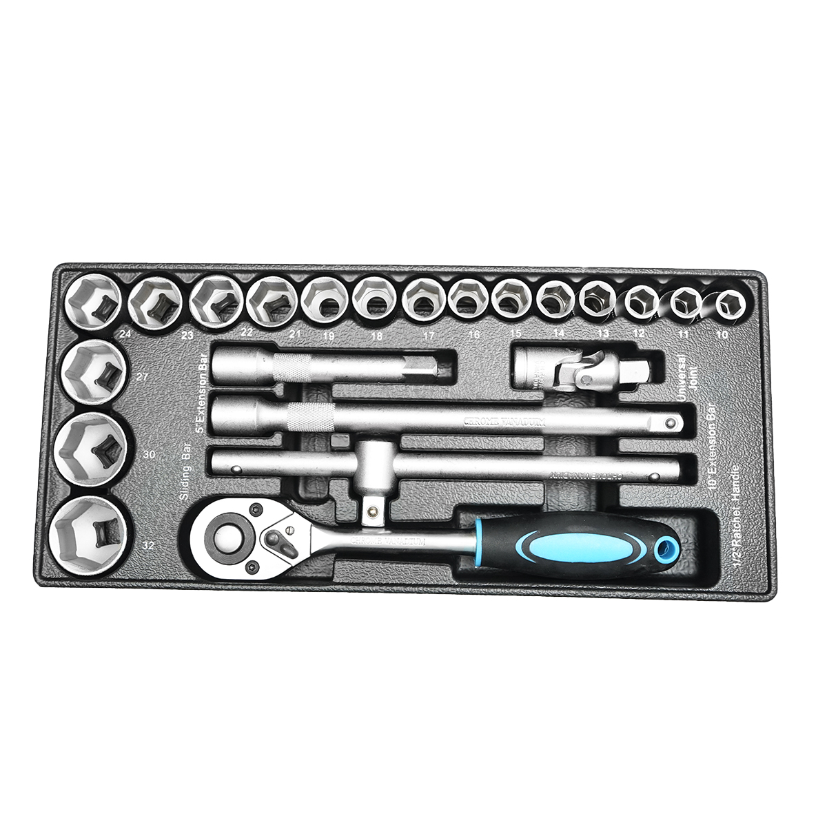 Dulap carucior pentru scule metalic cu 7 sertare echipat cu 496 piese - imagine 12
