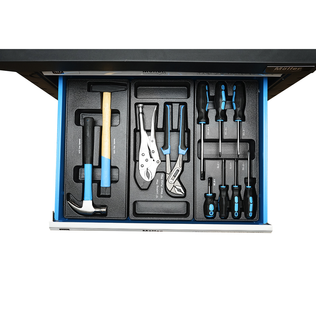 Dulap carucior pentru scule metalic cu 7 sertare echipat cu 496 piese - imagine 5