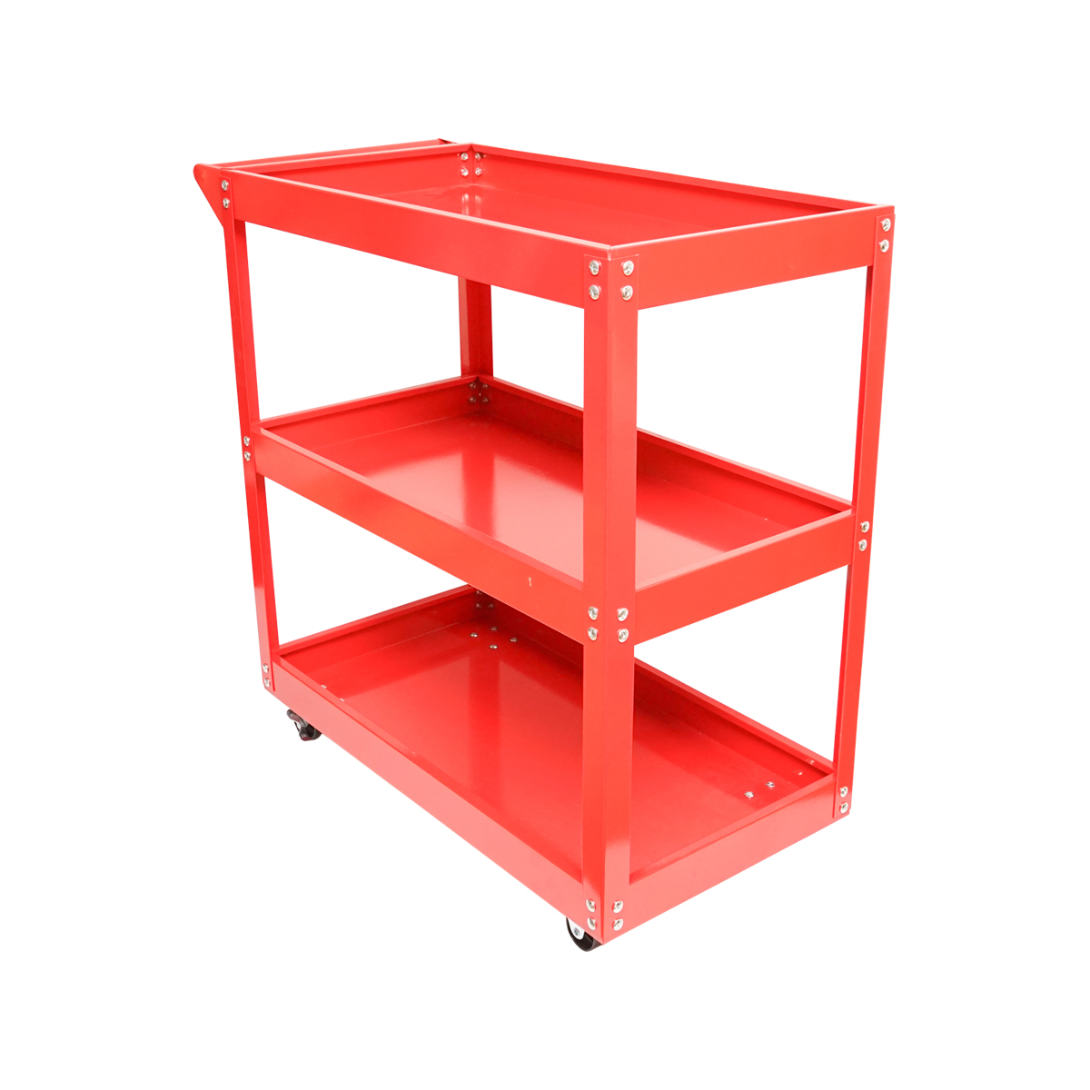Carucior scule metalic pe roti cu 3 rafturi 730x720x360mm - imagine 2