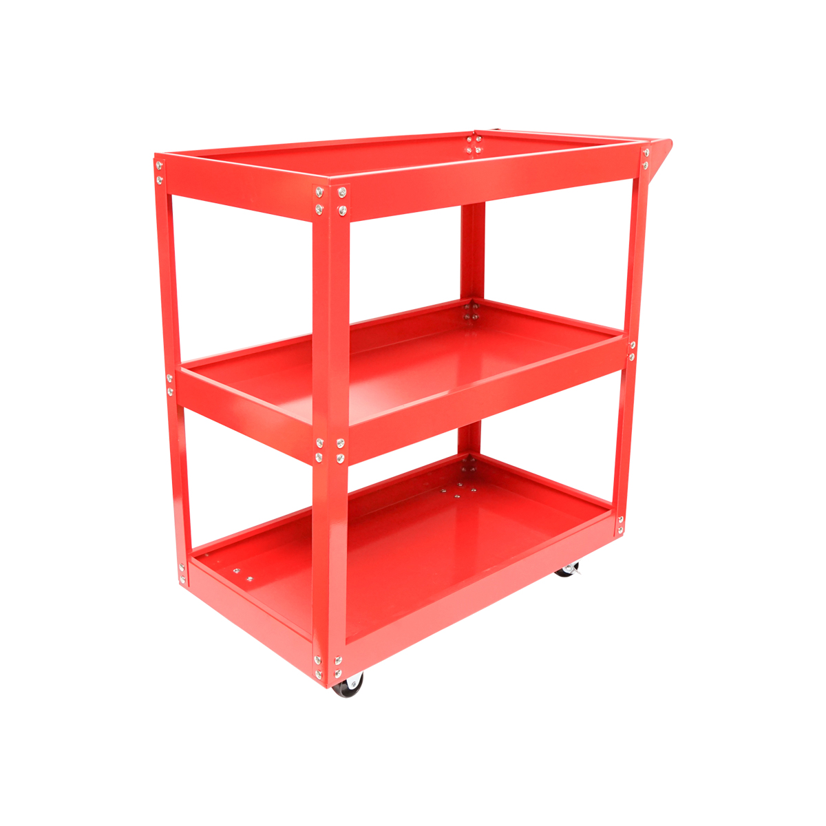 Carucior scule metalic pe roti cu 3 rafturi 730x720x360mm - imagine 6