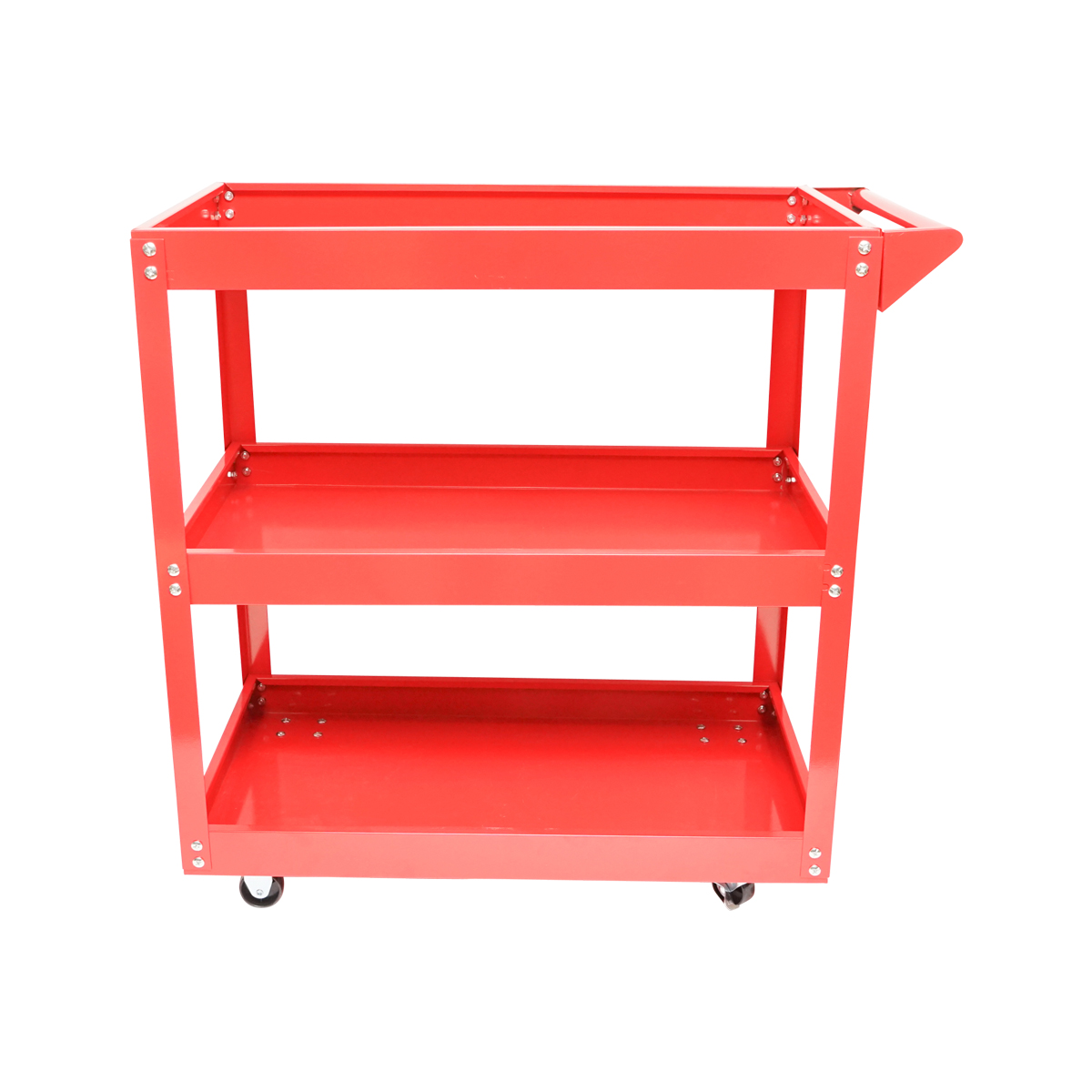 Carucior scule metalic pe roti cu 3 rafturi 730x720x360mm - imagine 4