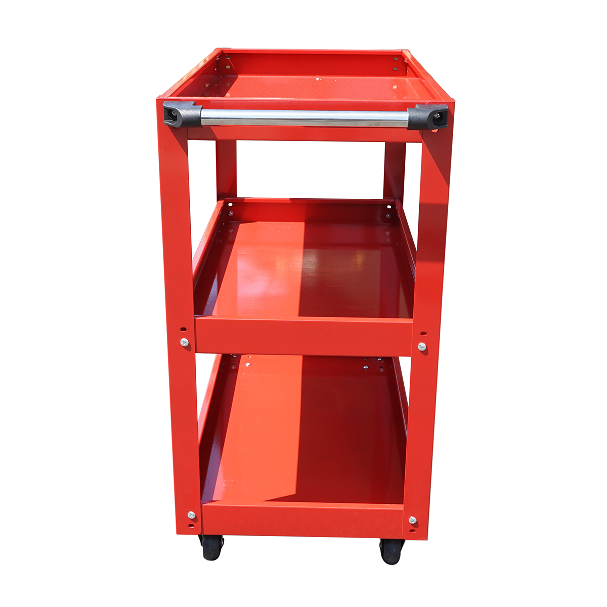 Carucior scule metalic pe roti cu 3 rafturi 760x710x355mm - imagine 4
