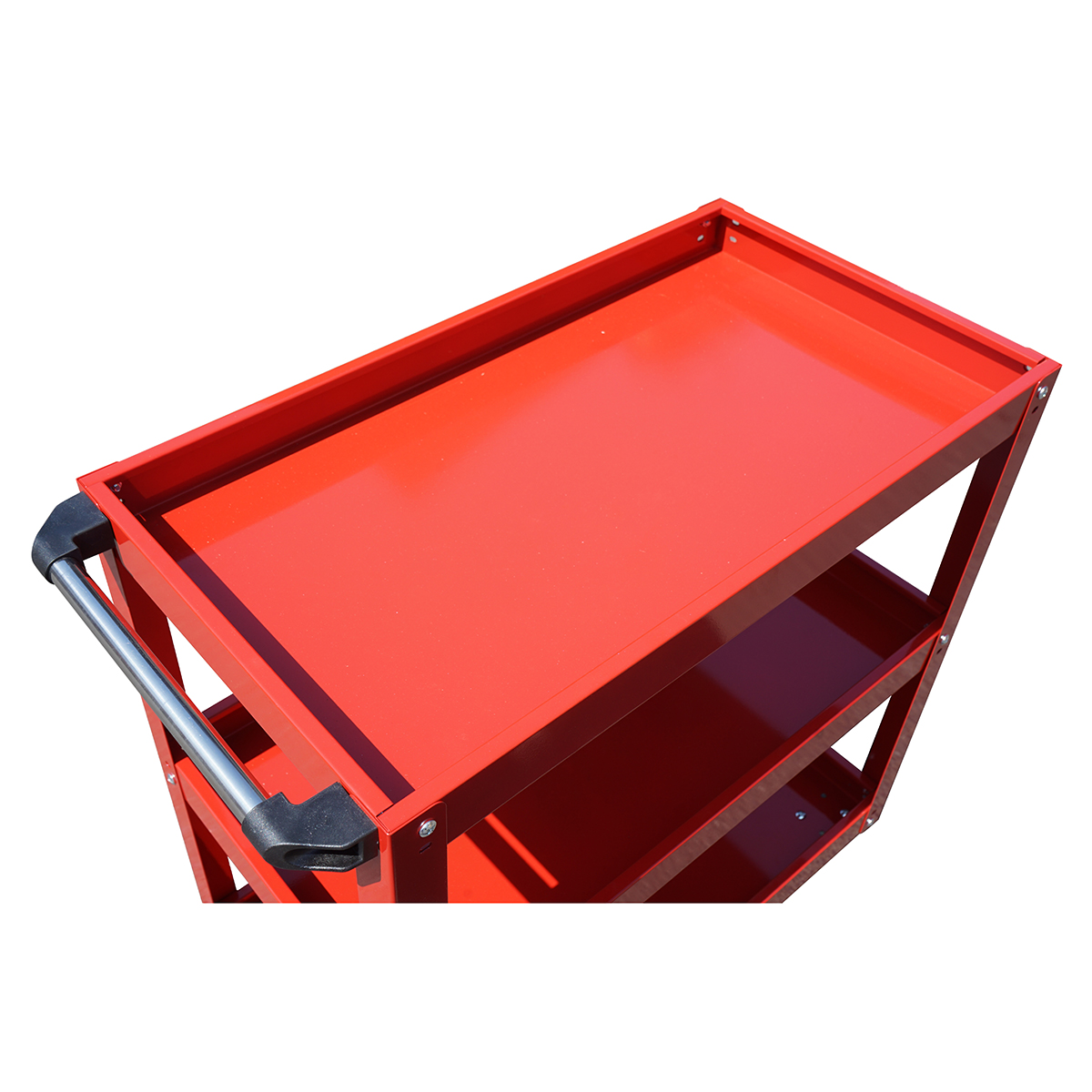 Carucior scule metalic pe roti cu 3 rafturi 760x710x355mm - imagine 6