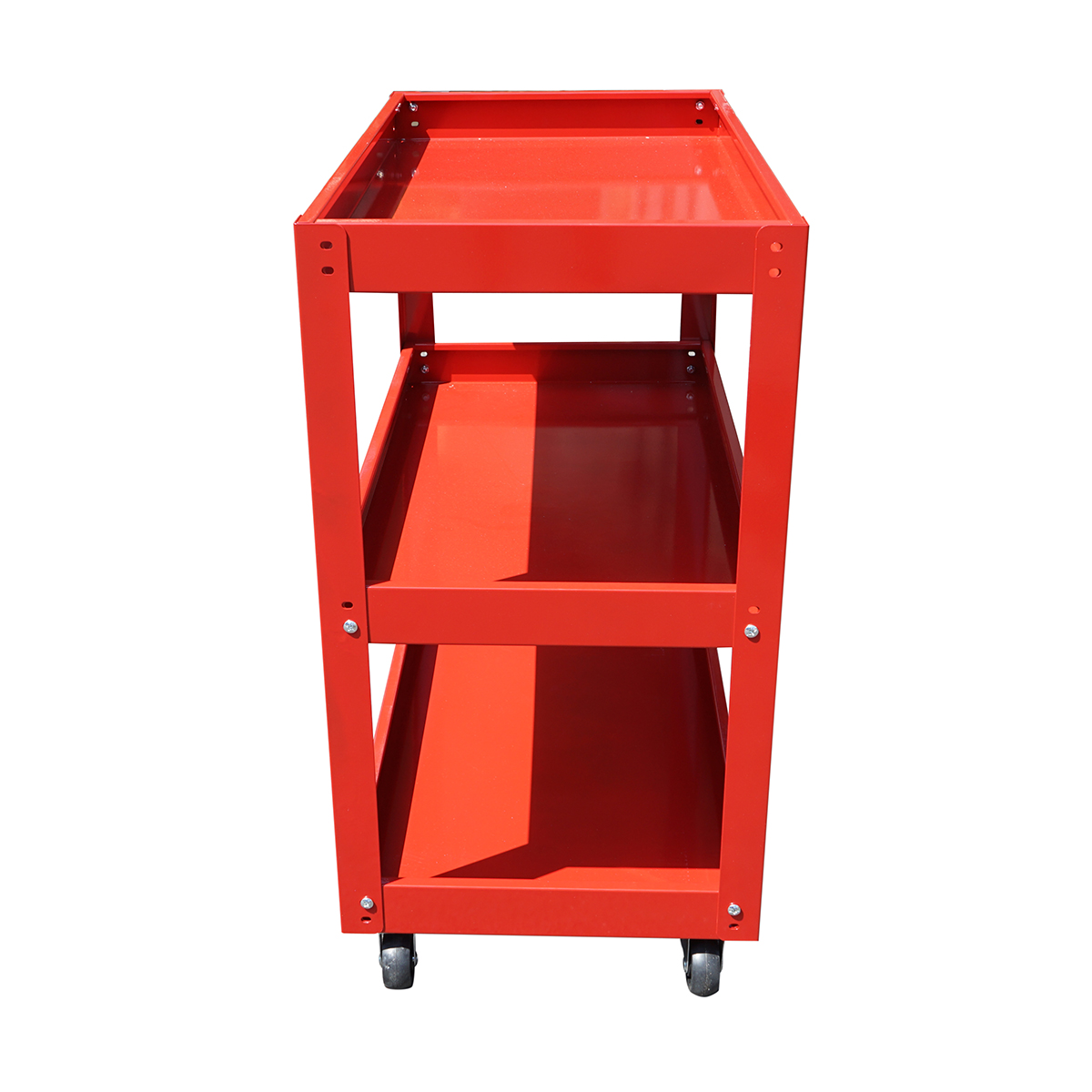 Carucior scule metalic pe roti cu 3 rafturi 760x710x355mm - imagine 5