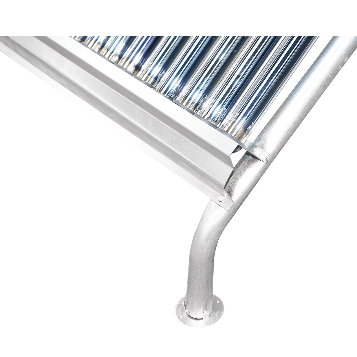 Panou solar nepresurizat inox cu 24 tuburi pentru apa calda, boiler 170L, 1650x2200x1820mm Breckner Germany - imagine 12