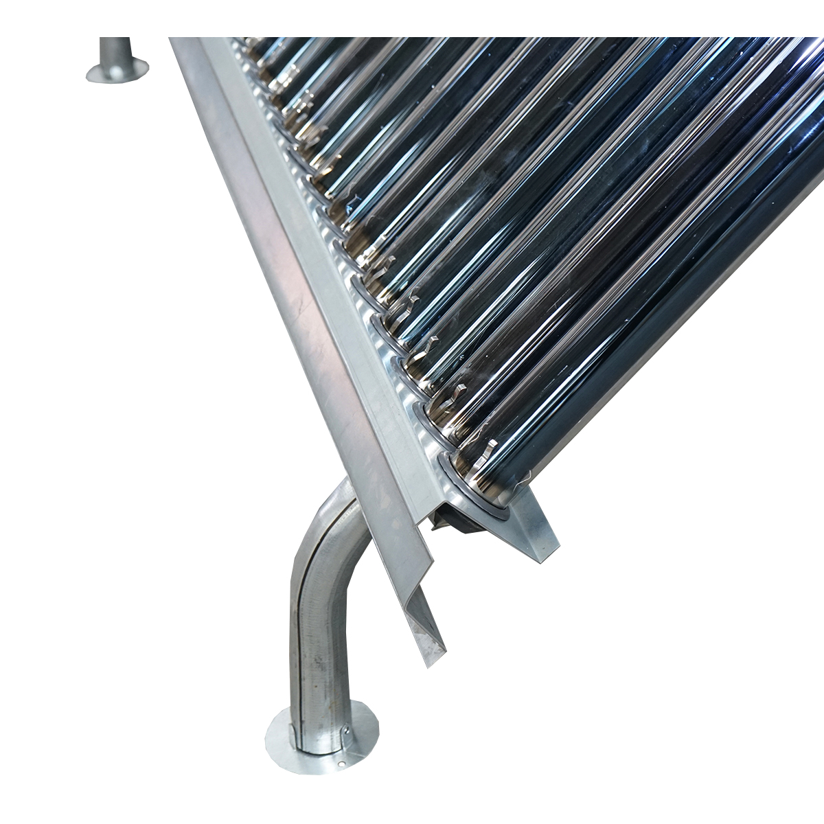 Panou solar nepresurizat inox cu 30 tuburi pentru apa calda, boiler 210L, 2020x2200x1820mm Breckner Germany - imagine 12