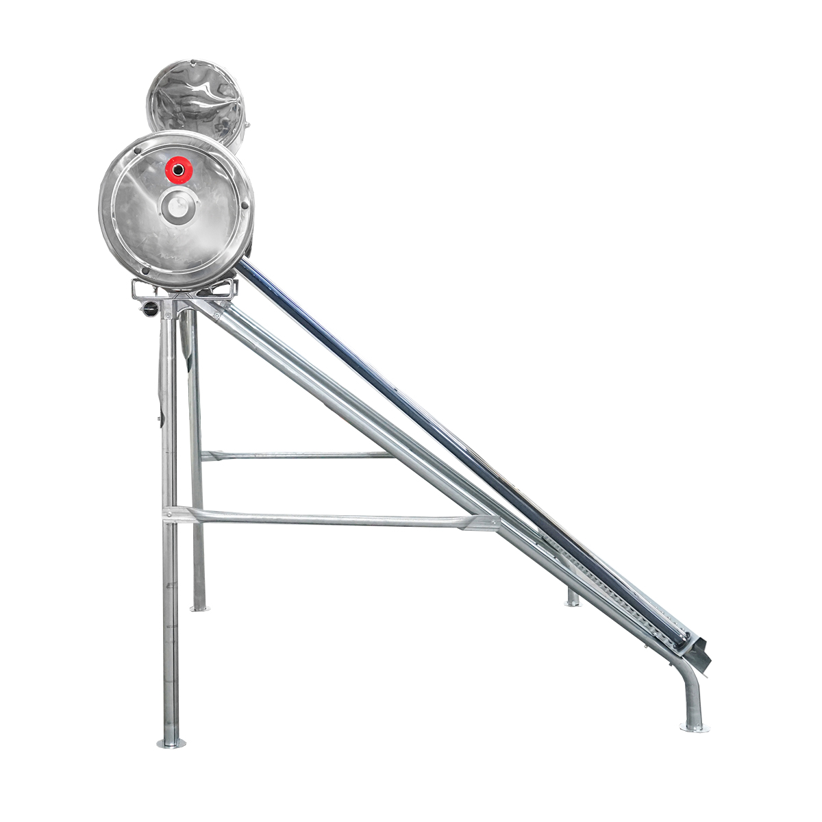 Panou solar nepresurizat inox cu 30 tuburi pentru apa calda, boiler 210L, 2020x2200x1820mm Breckner Germany - imagine 4