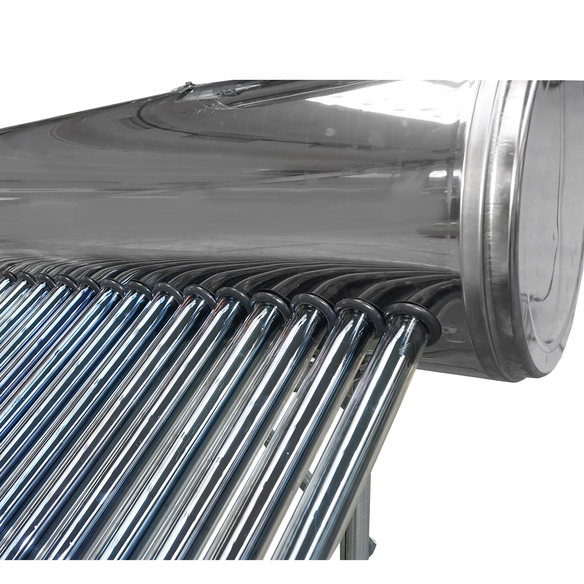 Panou solar nepresurizat inox cu 30 tuburi pentru apa calda, boiler 210L, 2020x2200x1820mm Breckner Germany - imagine 13