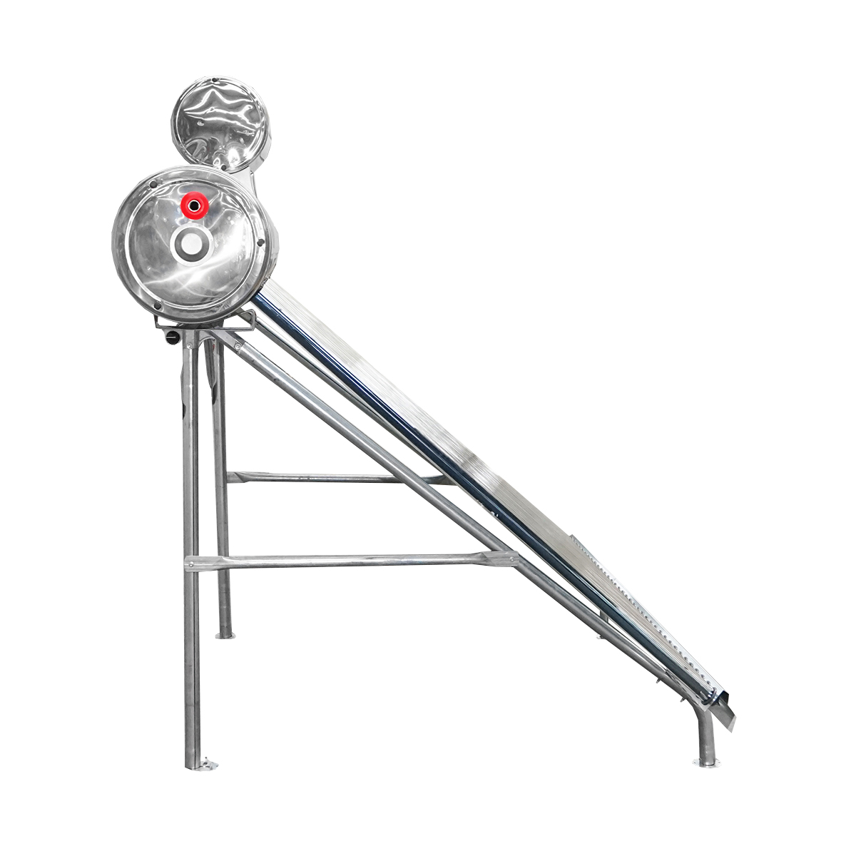 Panou solar nepresurizat inox cu 36 tuburi pentru apa calda, boiler 260L, 2390x2200x1820mm Breckner Germany - imagine 7