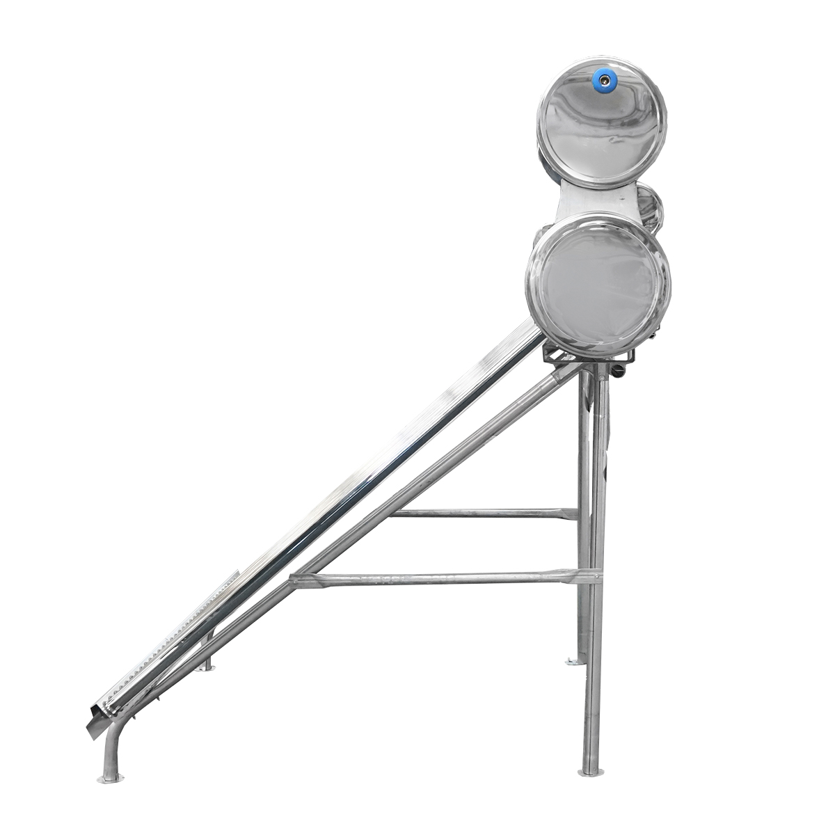 Panou solar nepresurizat inox cu 36 tuburi pentru apa calda, boiler 260L, 2390x2200x1820mm Breckner Germany - imagine 6