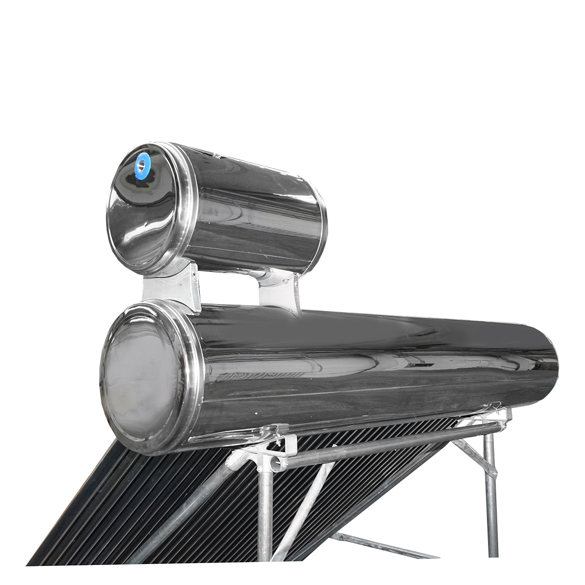 Panou solar nepresurizat inox cu 36 tuburi pentru apa calda, boiler 260L, 2390x2200x1820mm Breckner Germany - imagine 12