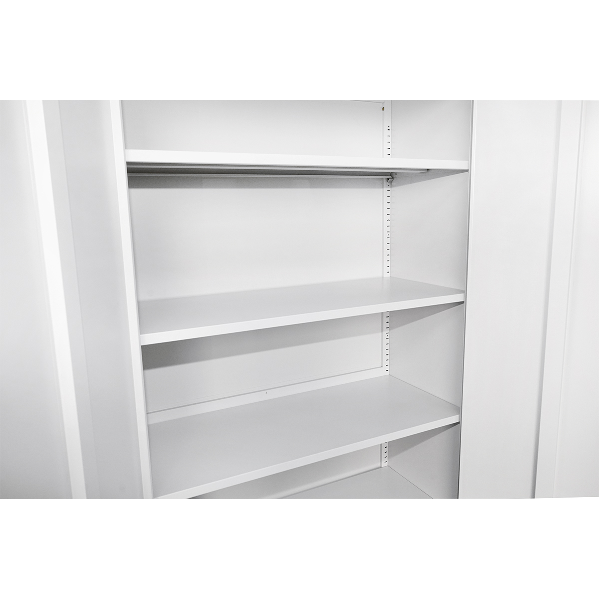 Dulap metalic fiset 1800x900x400mm cu 2 usi securizate, 4 polite, gri Breckner Germany - imagine 6