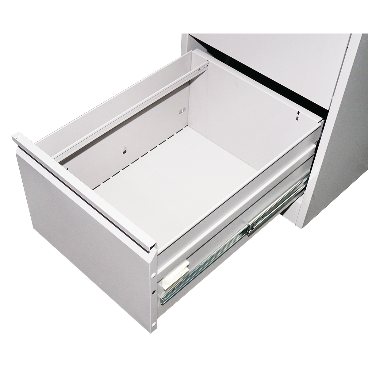 Dulap metalic fiset 1340x460x620mm cu 4 sertare securizate, gri Breckner Germany - imagine 4