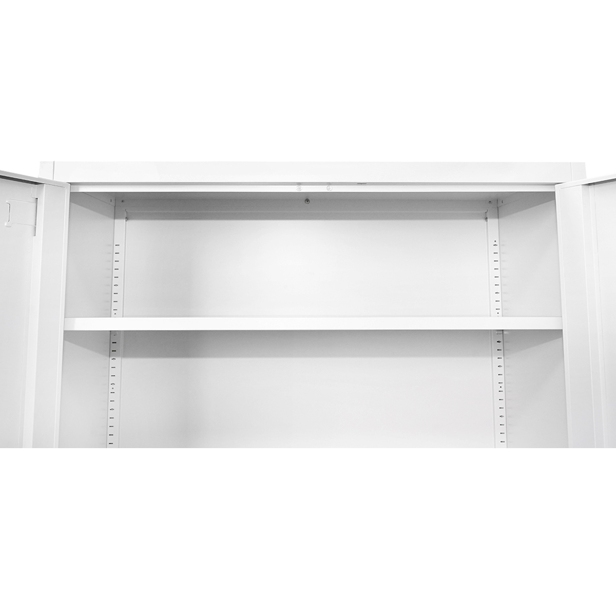 Dulap metalic fiset 1800x900x400mm cu 2 usi securizate, 4 polite, gri Breckner Germany - imagine 6
