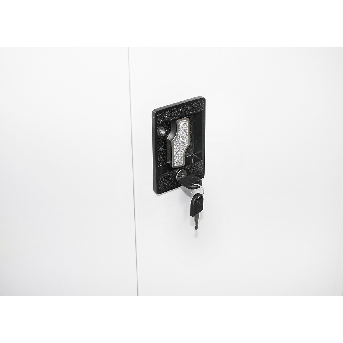 Dulap metalic fiset 1800x800x350mm cu 2 usi securizate, 4 polite, gri Breckner Germany - imagine 7