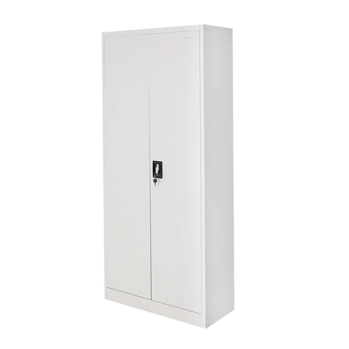 Dulap metalic fiset 1800x800x350mm cu 2 usi securizate, 4 polite, gri Breckner Germany - imagine 2