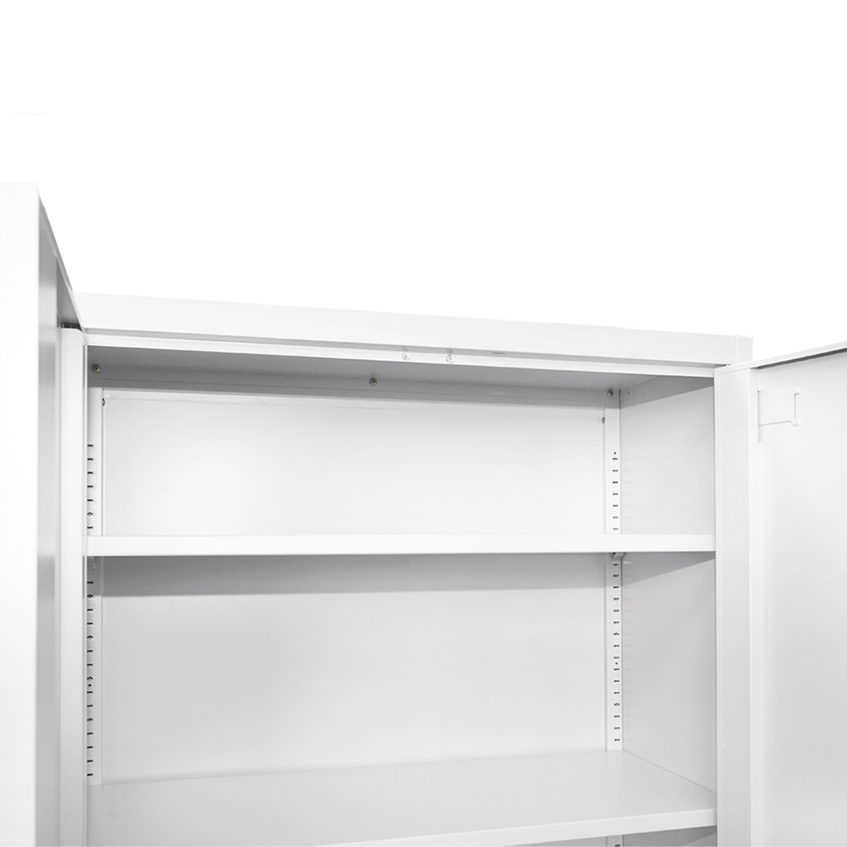 Dulap metalic fiset 1800x800x350mm cu 2 usi securizate, 4 polite, gri Breckner Germany - imagine 6