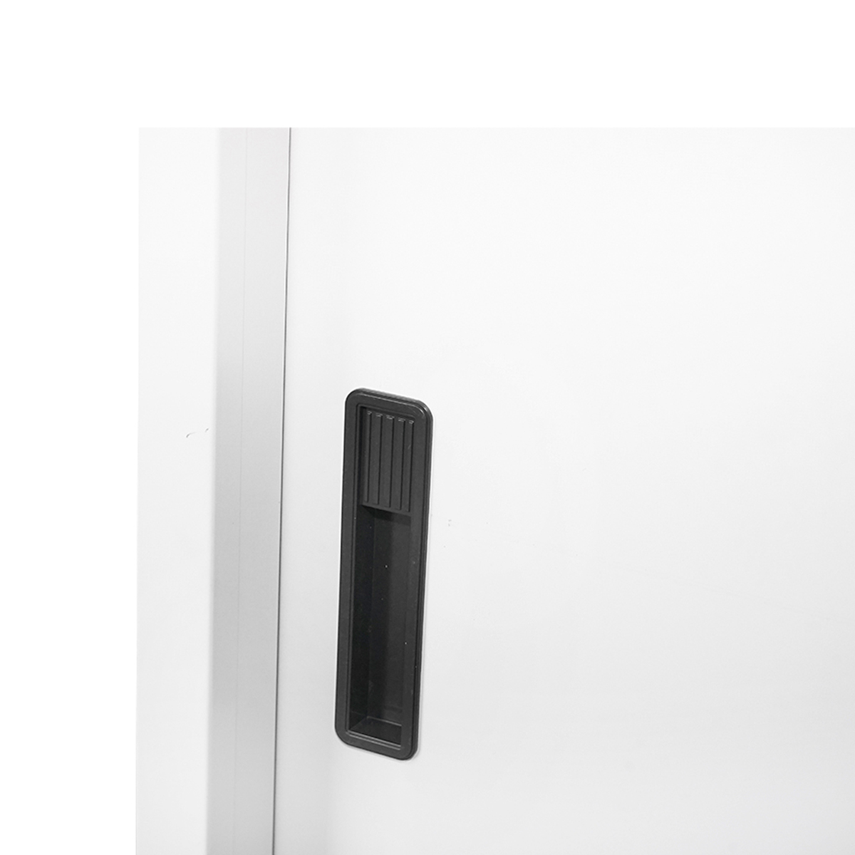 Dulap metalic fiset 1900x1200x450mm cu 2 usi culisante securizate, 4 polite, max 50kg/polita, gri Breckner Germany - imagine 8
