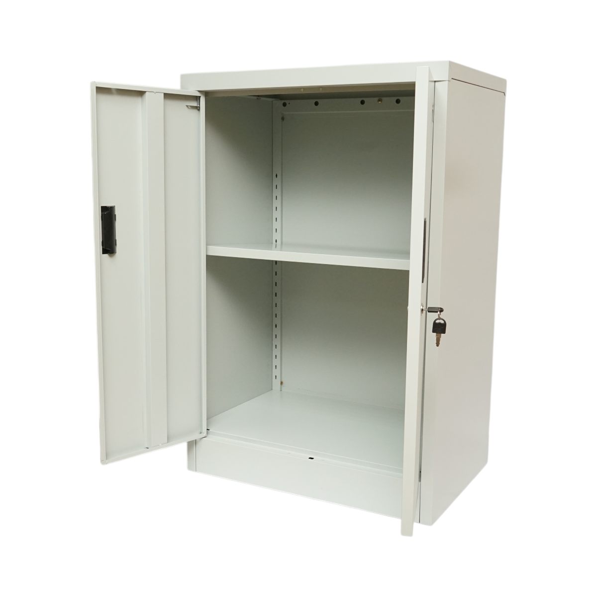 Dulap metalic fiset 600x400x900mm cu 2 usi securizate, 1 polita, gri Breckner Germany - imagine 6