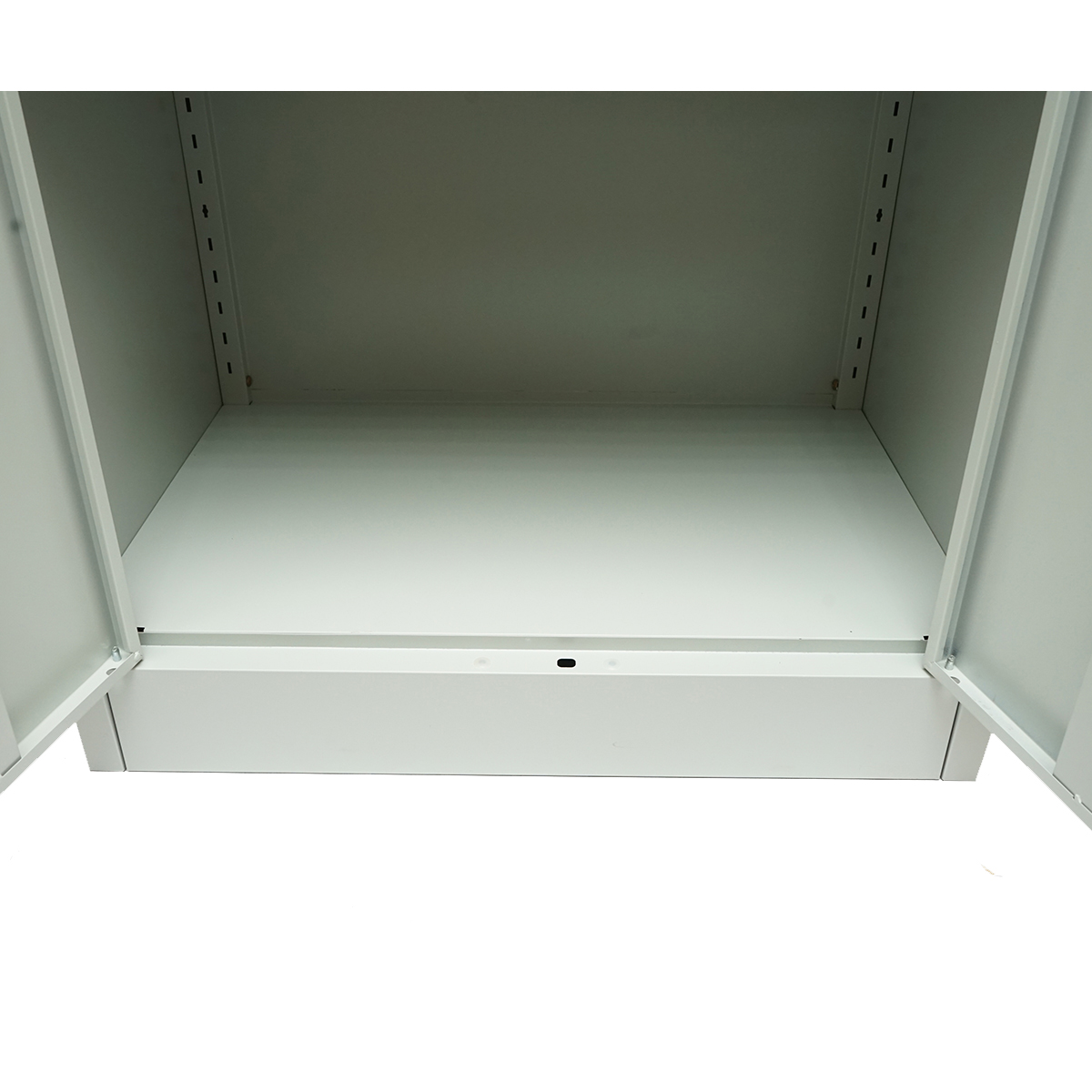 Dulap metalic fiset 600x400x900mm cu 2 usi securizate, 1 polita, gri Breckner Germany - imagine 8