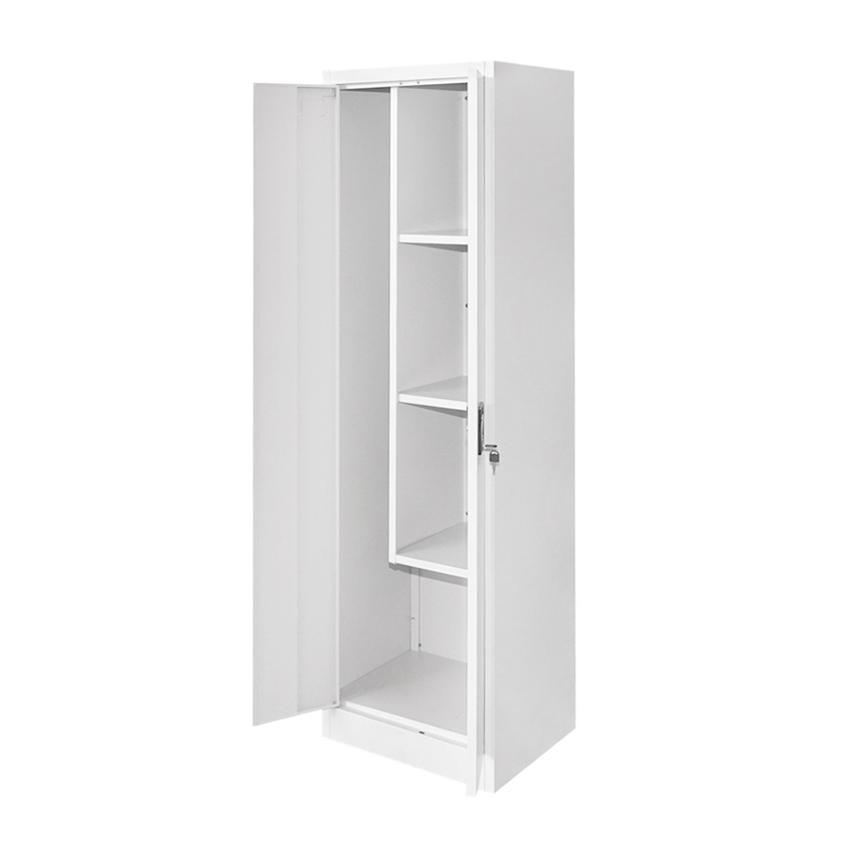 Dulap metalic fiset 1700x500x400mm cu 2 usi securizate, pentru produse curatenie, gri Breckner Germany - imagine 4