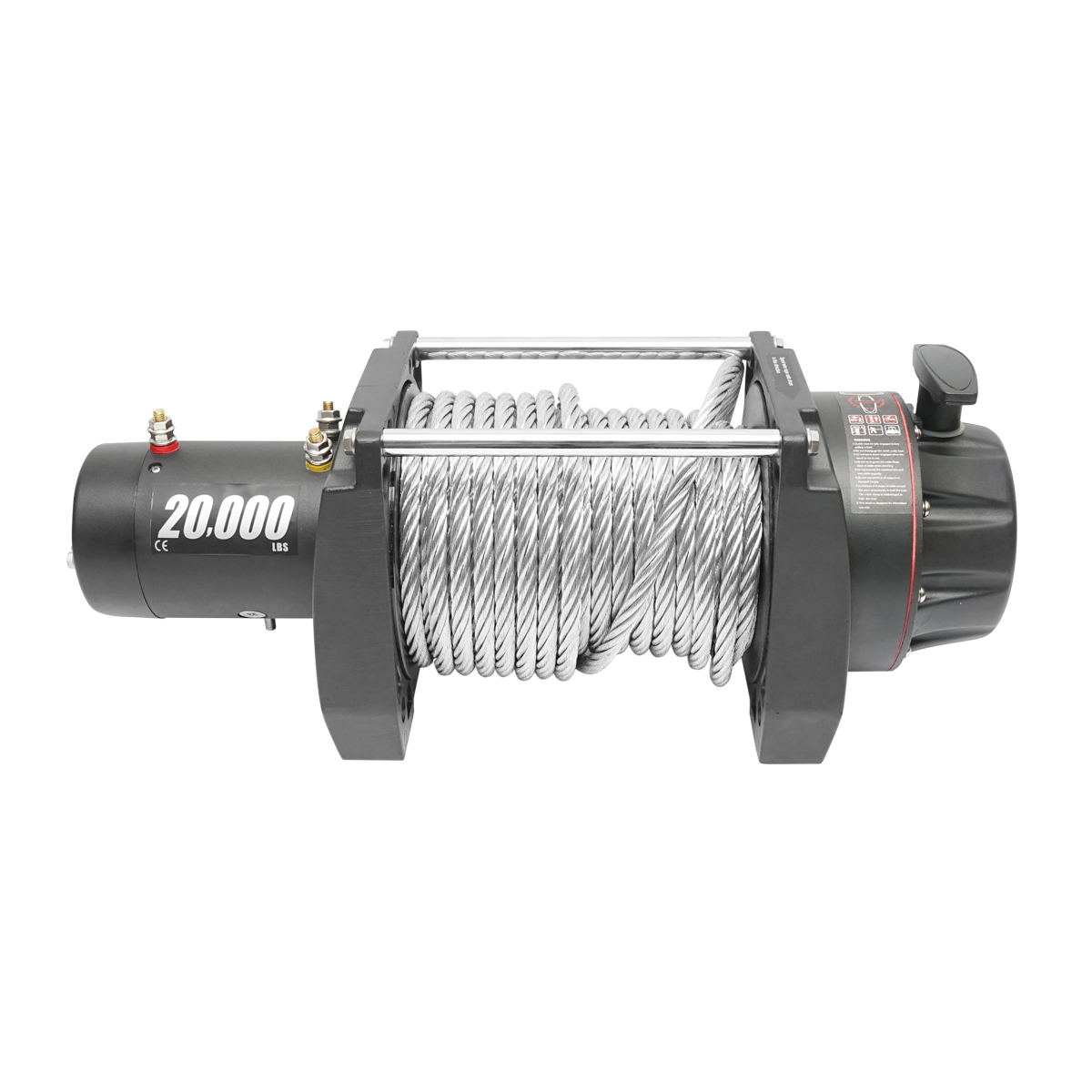 Troliu electric complet cu telecomanda, cablu otel, tensiune alimentare 12V, sarcina maxima 9T (20000lbs) - imagine 3