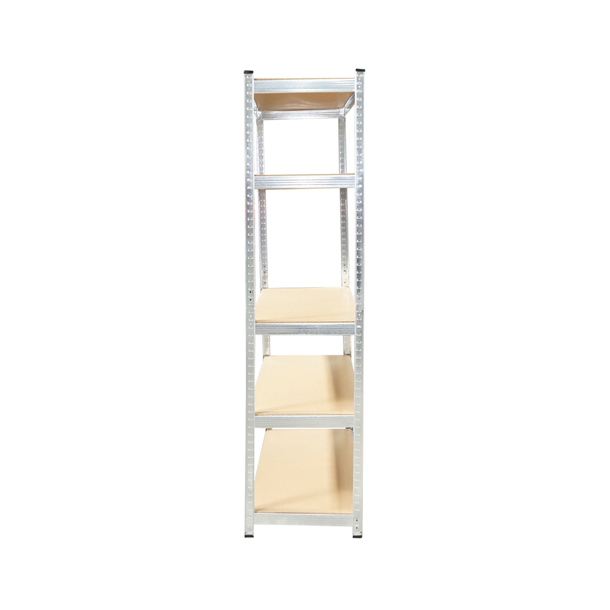 Raft metalic cu 5 polite MDF, 180x120x40cm, 250kg/polita, montaj fara suruburi, galvanizat - imagine 3
