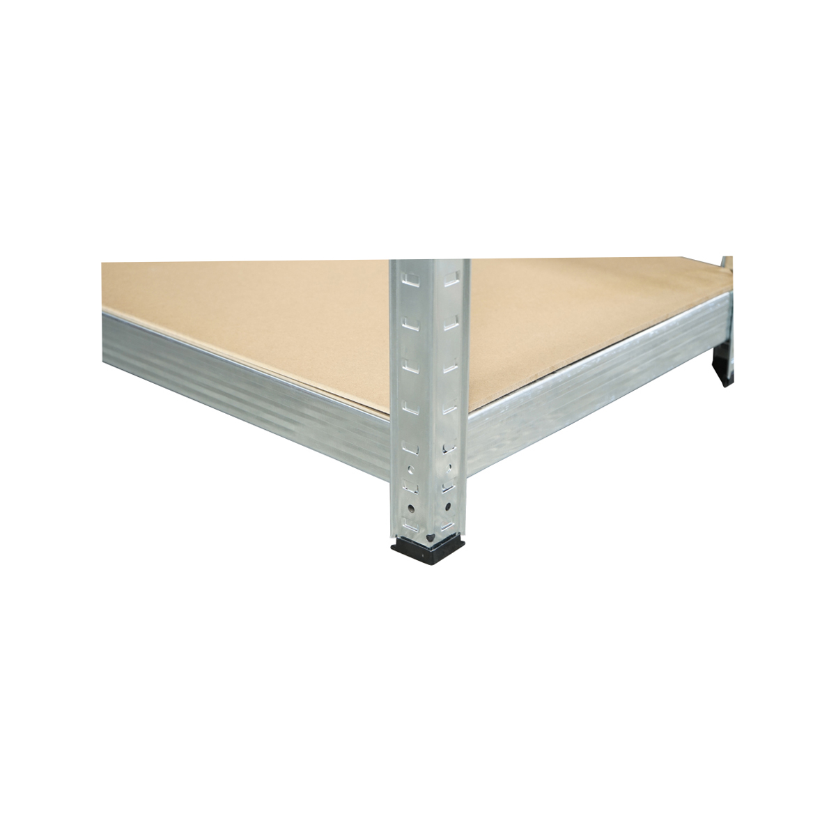 Raft metalic cu 5 polite MDF, 180x120x40cm, 250kg/polita, montaj fara suruburi, galvanizat - imagine 7