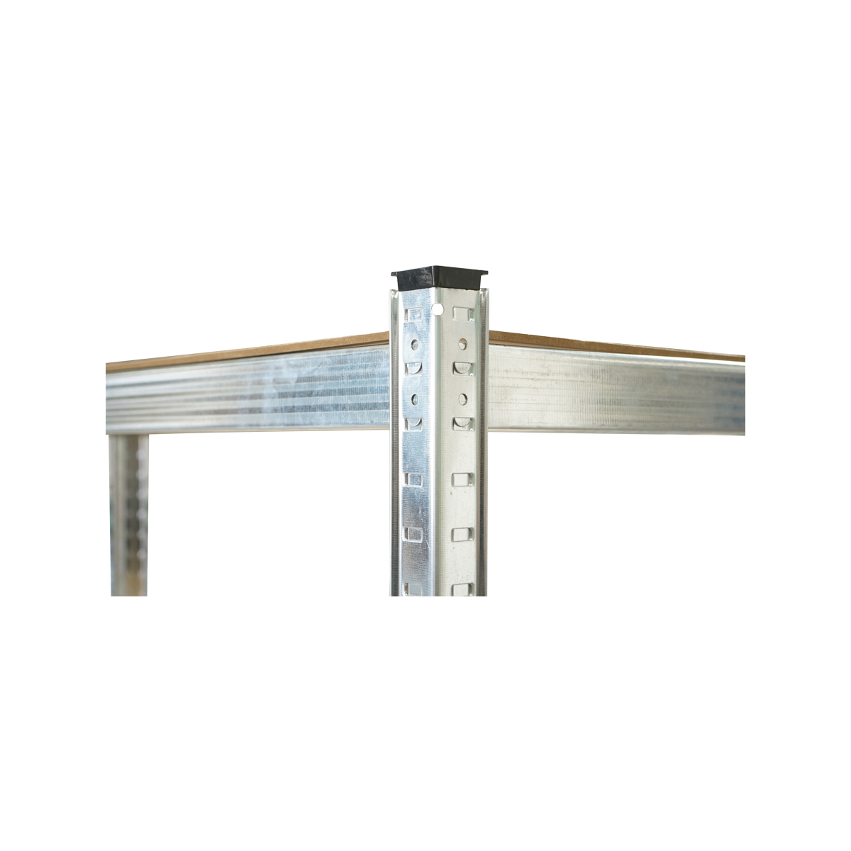 Raft metalic cu 5 polite MDF, 180x120x45cm, 175kg/polita, montaj fara suruburi, galvanizat - imagine 5