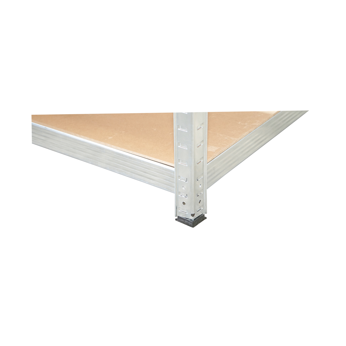 Raft metalic cu 5 polite MDF, 180x120x50cm, 300kg/polita, montaj fara suruburi, galvanizat - imagine 7